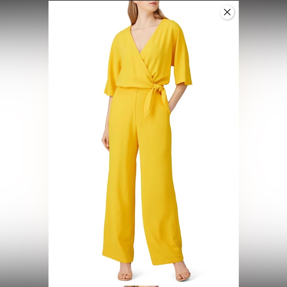 Yellow Wrap Jumpsuit